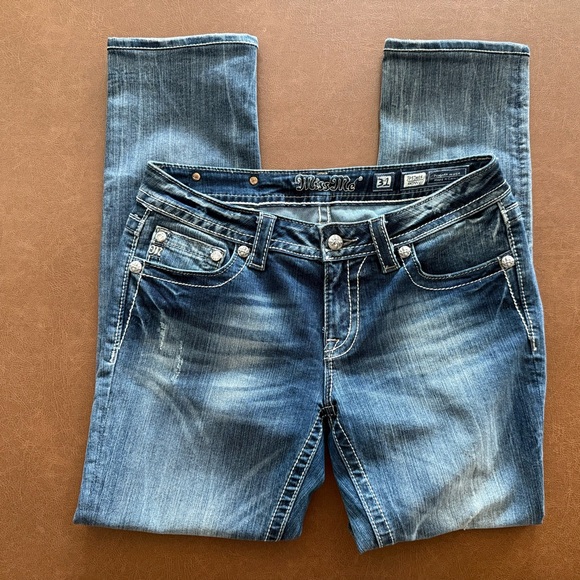 Miss Me Denim - Miss Me Skinny Blue Denim Jeans